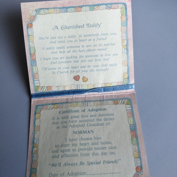 Vintage Priscilla Hillman teddy bear 1993 plush - Picture 9 of 10